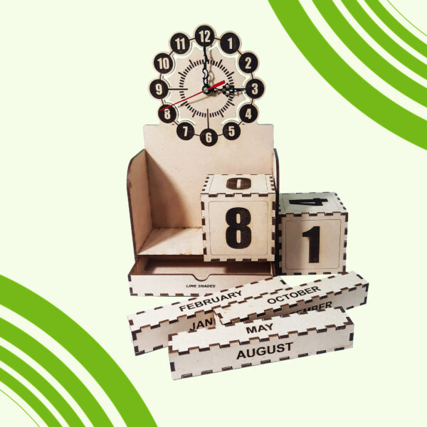 Calendar clock planner desk organizer table gift top wall corporate